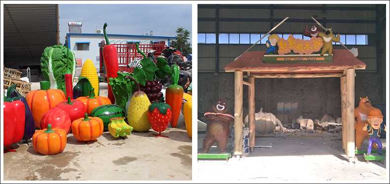 仿真蔬菜水果擺件，卡通玻璃鋼門頭